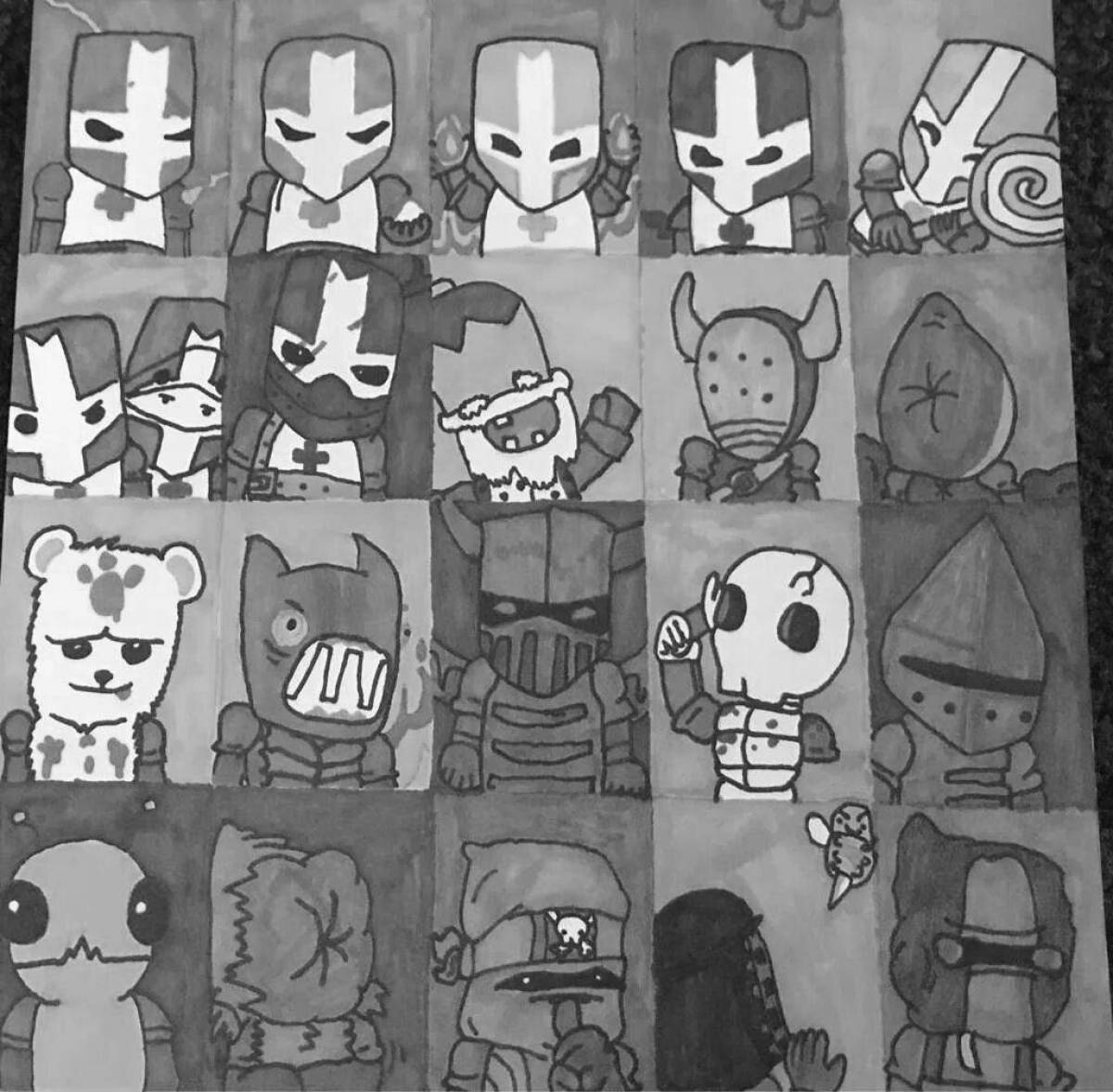 Grand coloring castle crashers