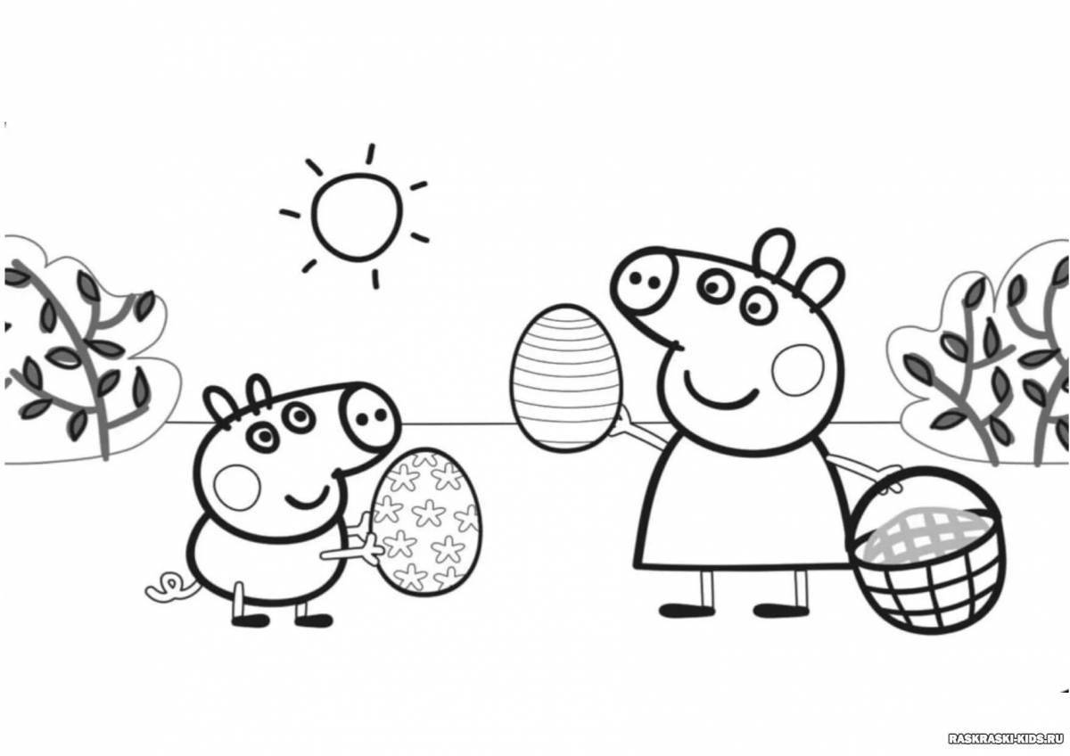 Photo Fun coloring peppa pig
