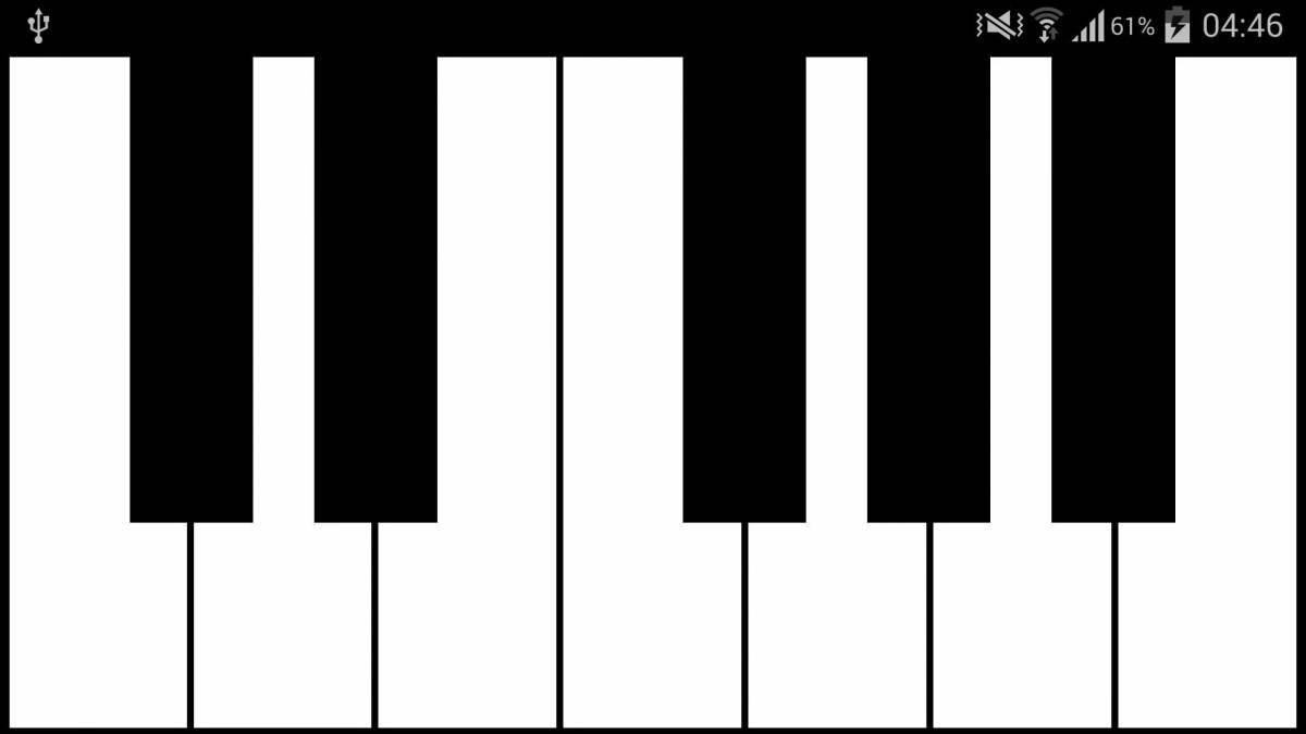 Colourful piano keys coloring book