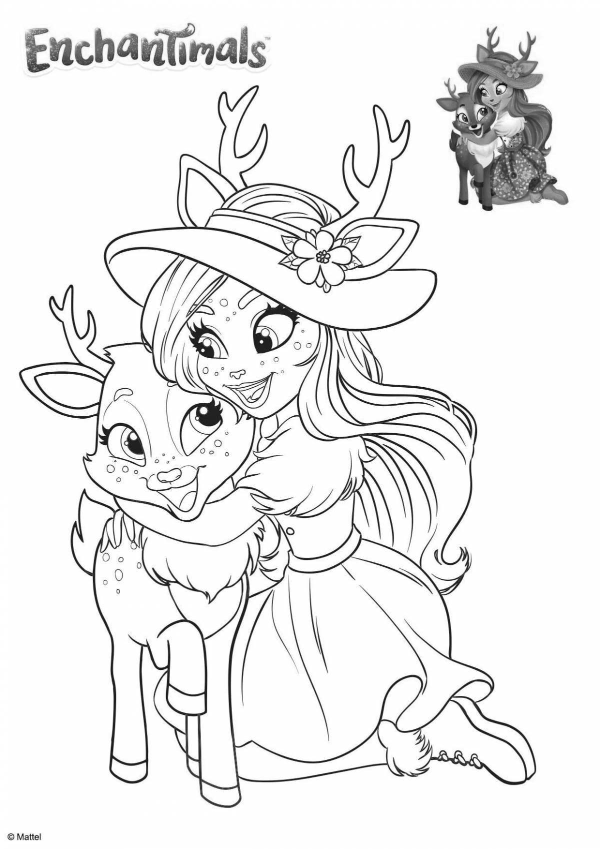 Playful rabbit coloring page