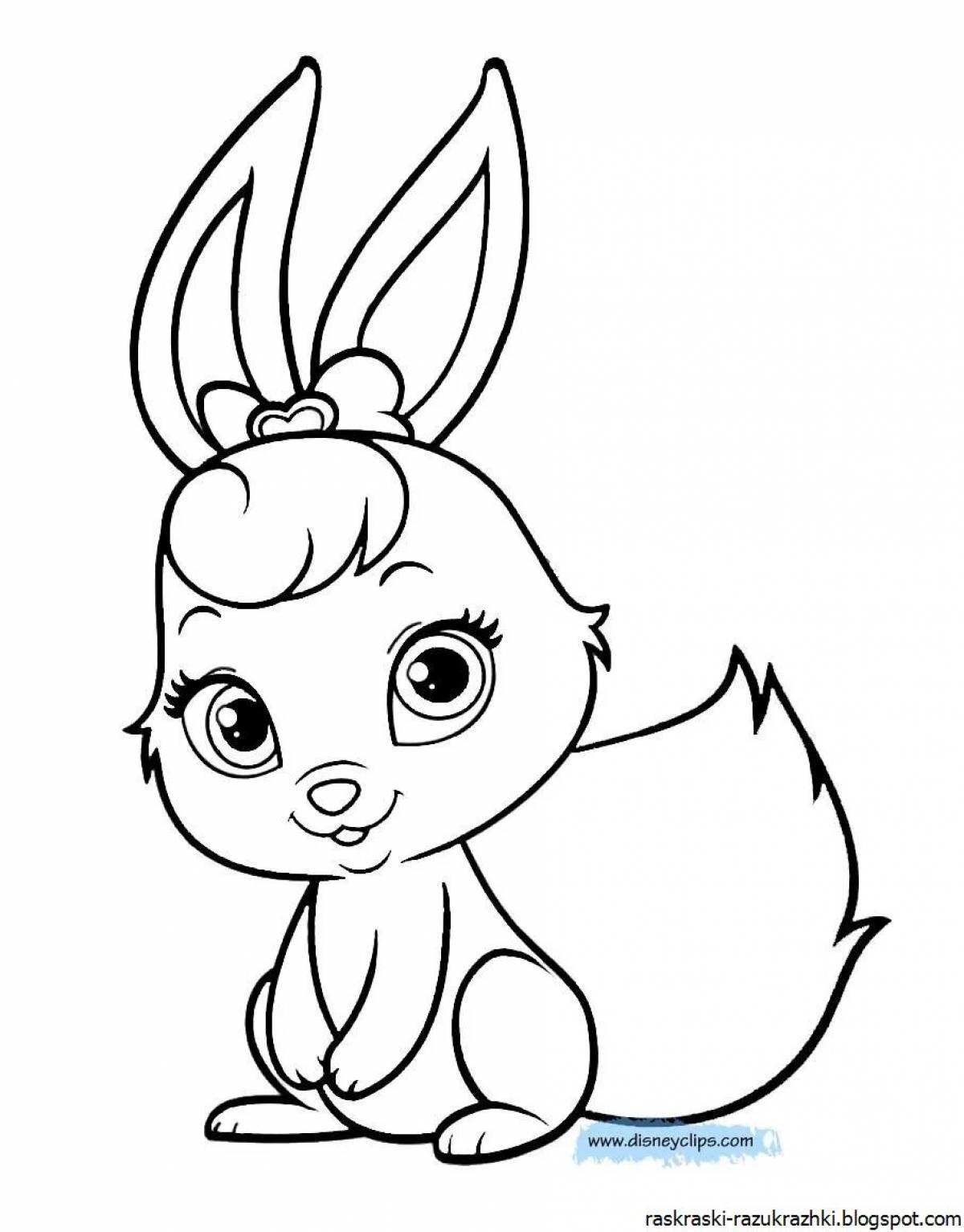 Playtime bunny coloring book