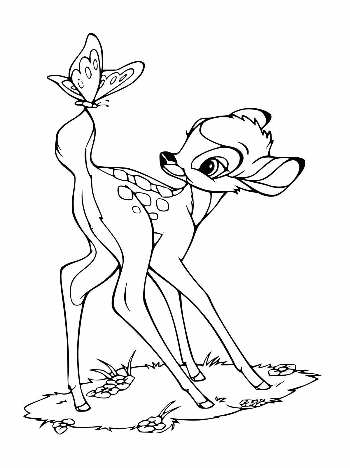 Coloring cute bambi 2