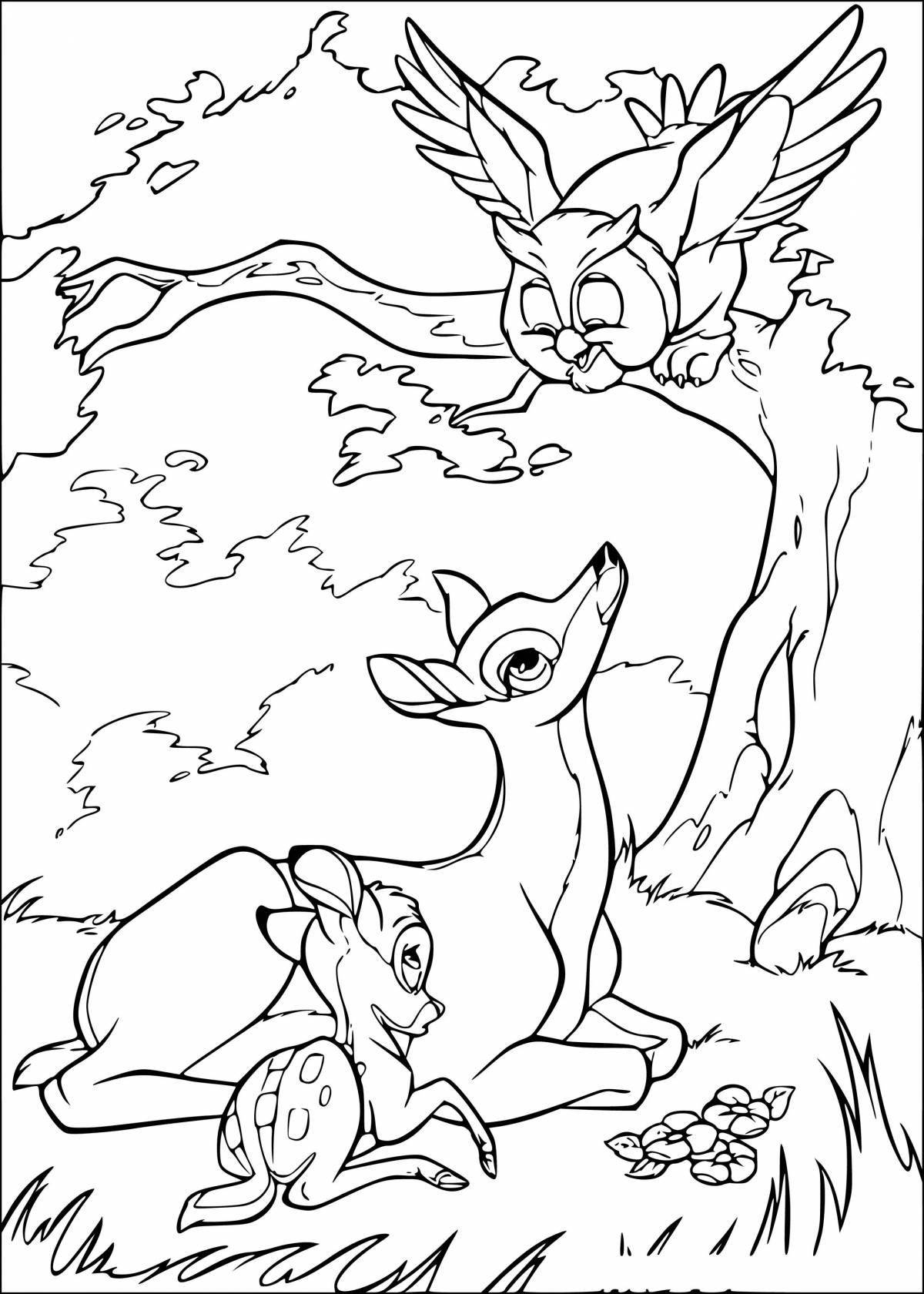 Coloring nice bambi 2