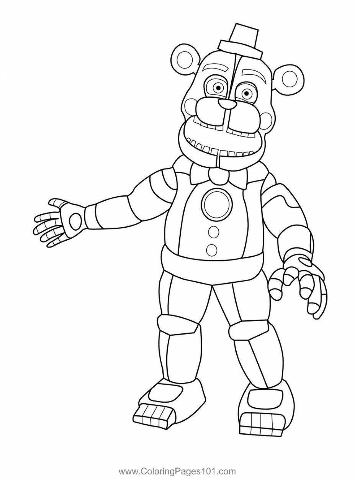 Rockstar bonnie awesome coloring book