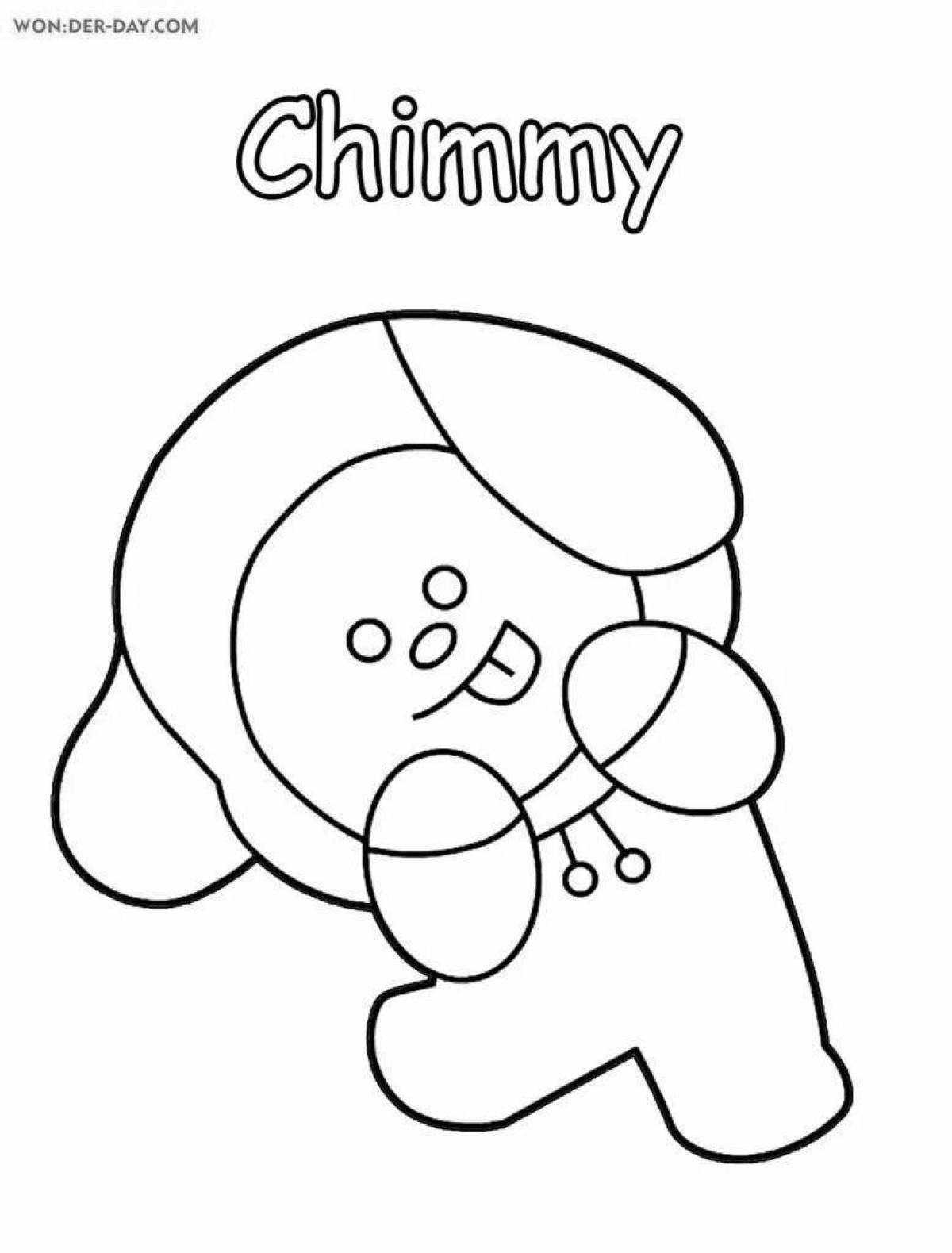 Coloring book fun cookie bt21