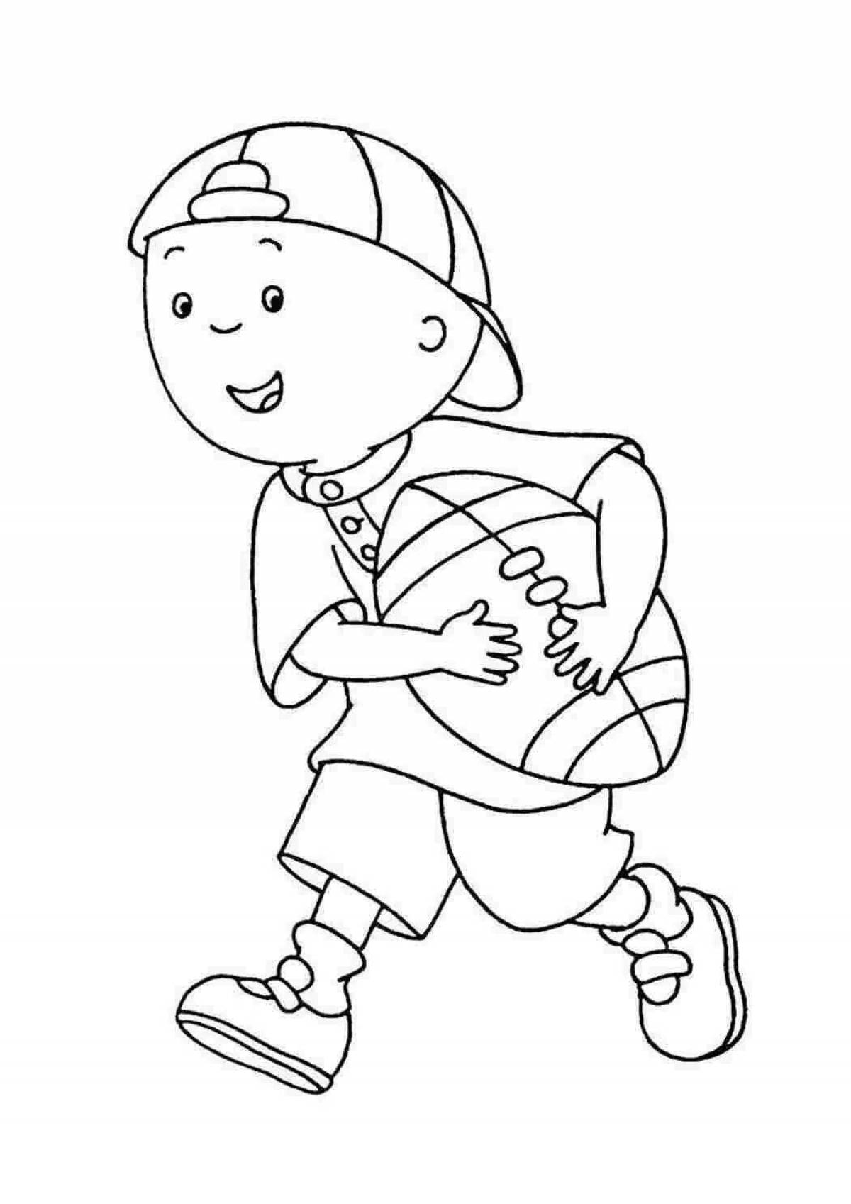 Fancy coloring human figurine