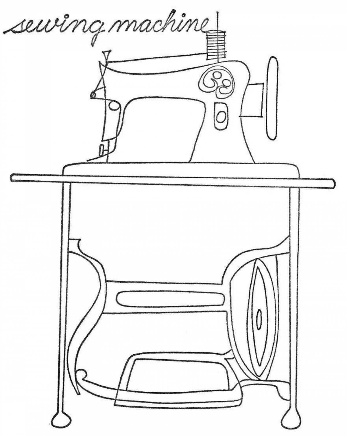 Швейная машинка рисунок. Швейная машинка эскиз. Швейная машинка для срисовки. Швейная машинка раскраска.