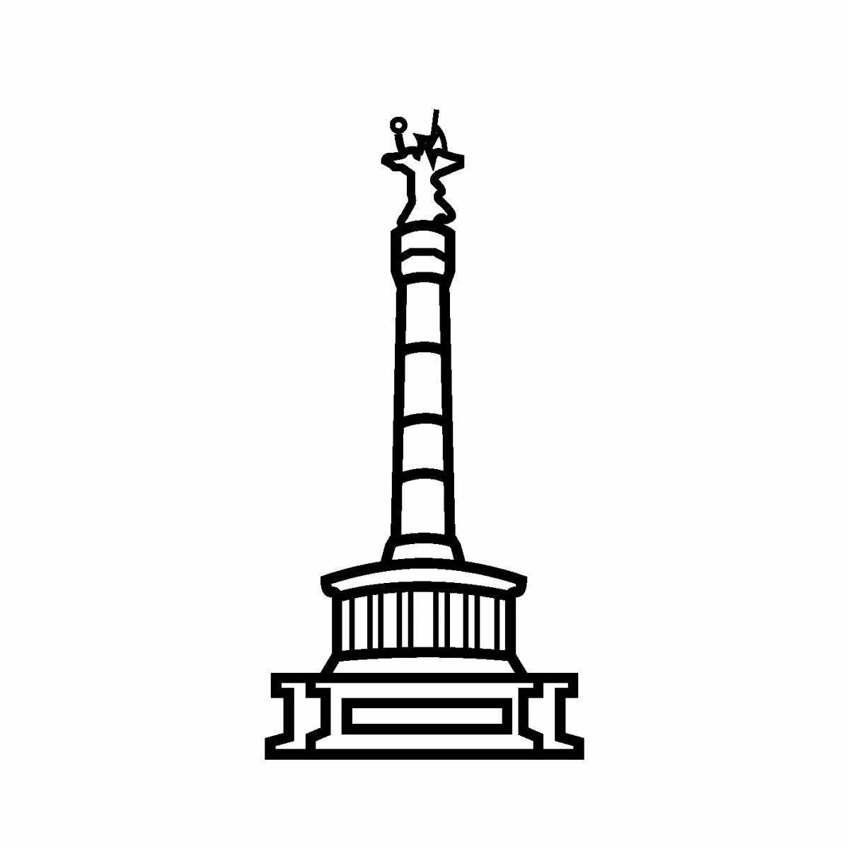 Ростральные колонны Санкт-Петербург вектор