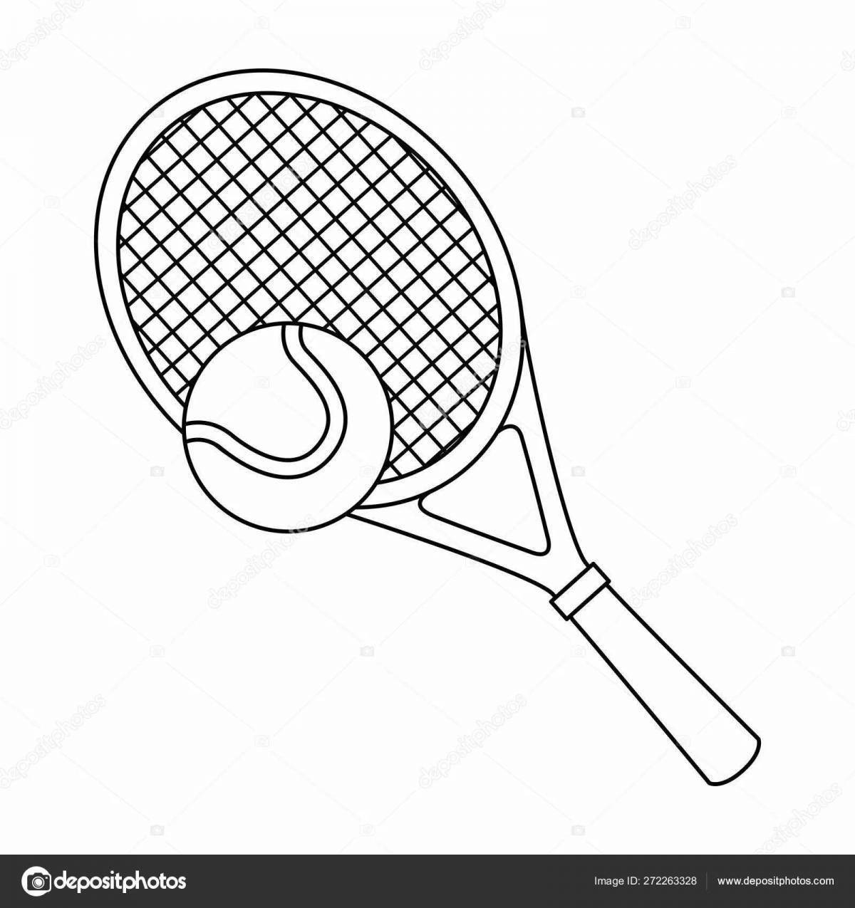 Теннисные значки на большую ракетку