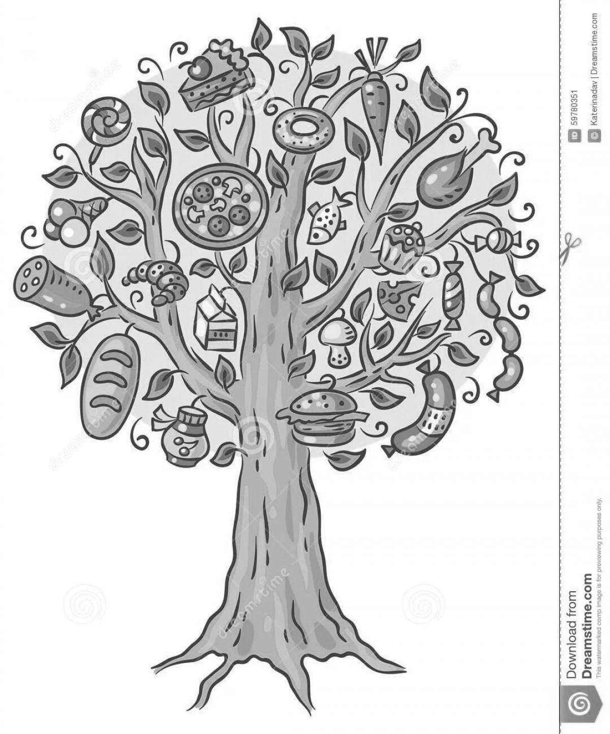 Wonder Tree Live Coloring Page