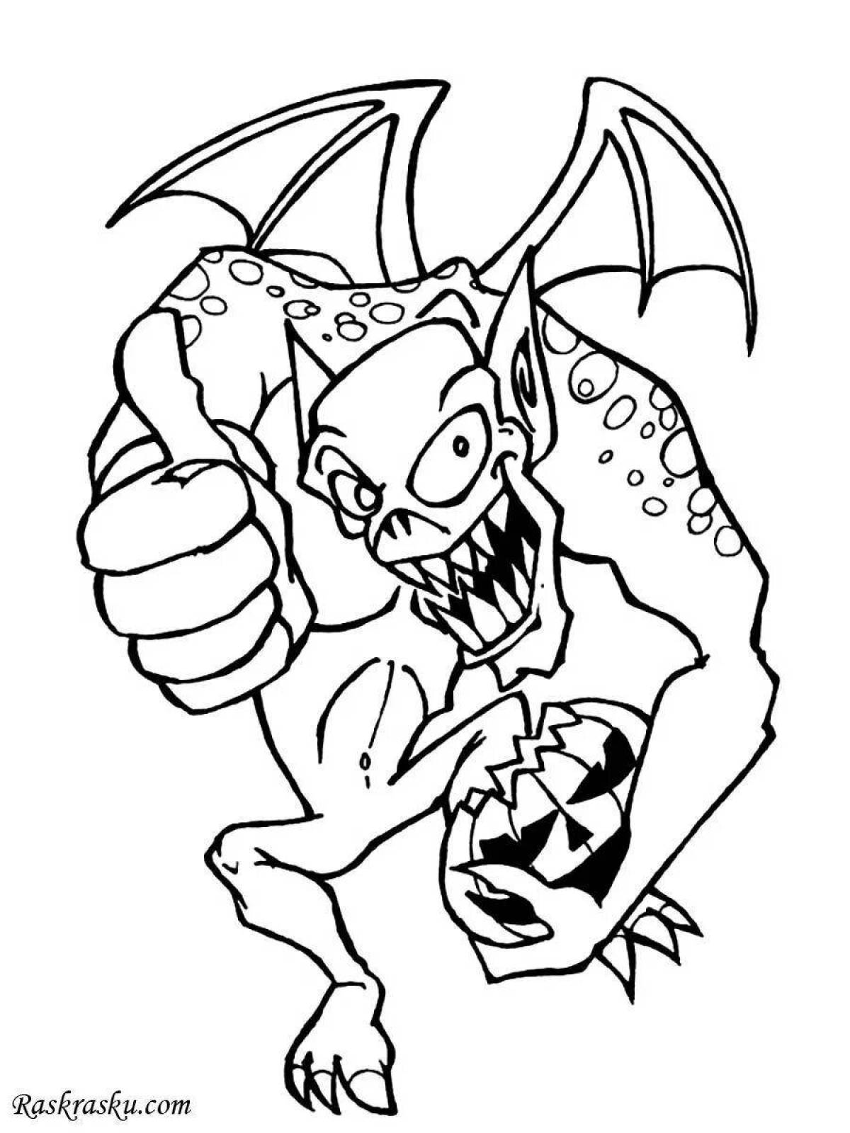 Charming monsters baby coloring book