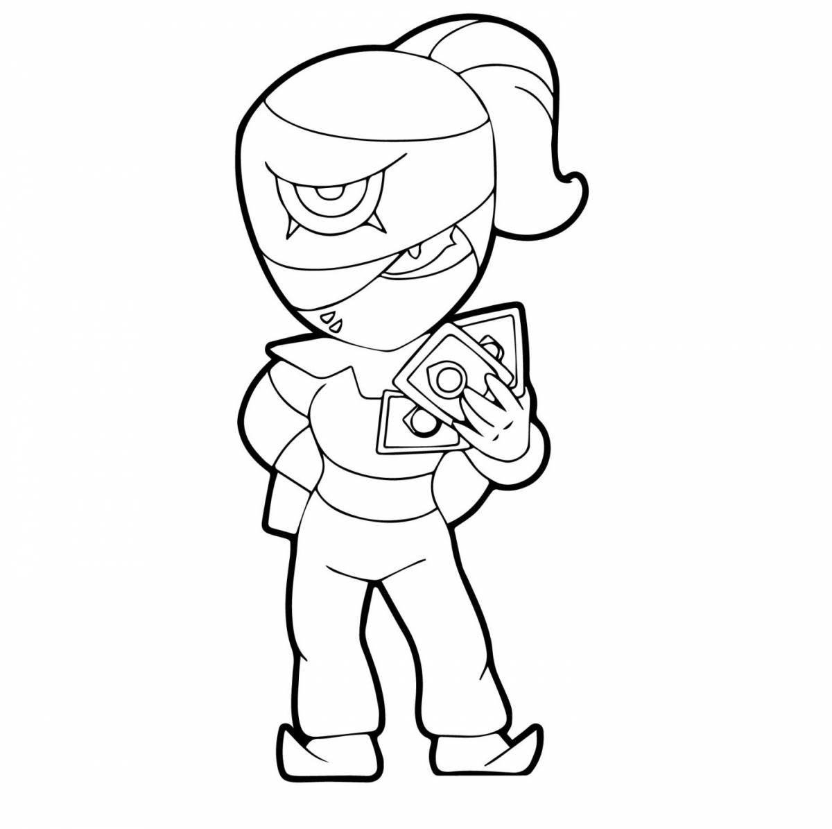 Coloring mr p with color splashes