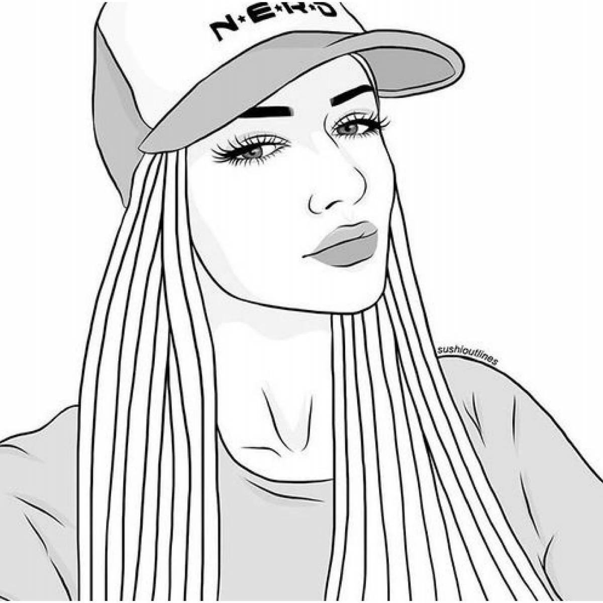 Photo Colouring joyful tomboys 7