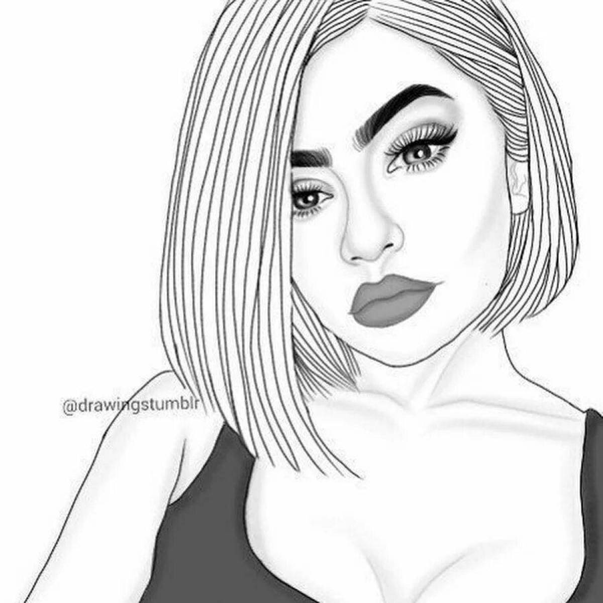 Photo Tomboys 7 animated coloring pages