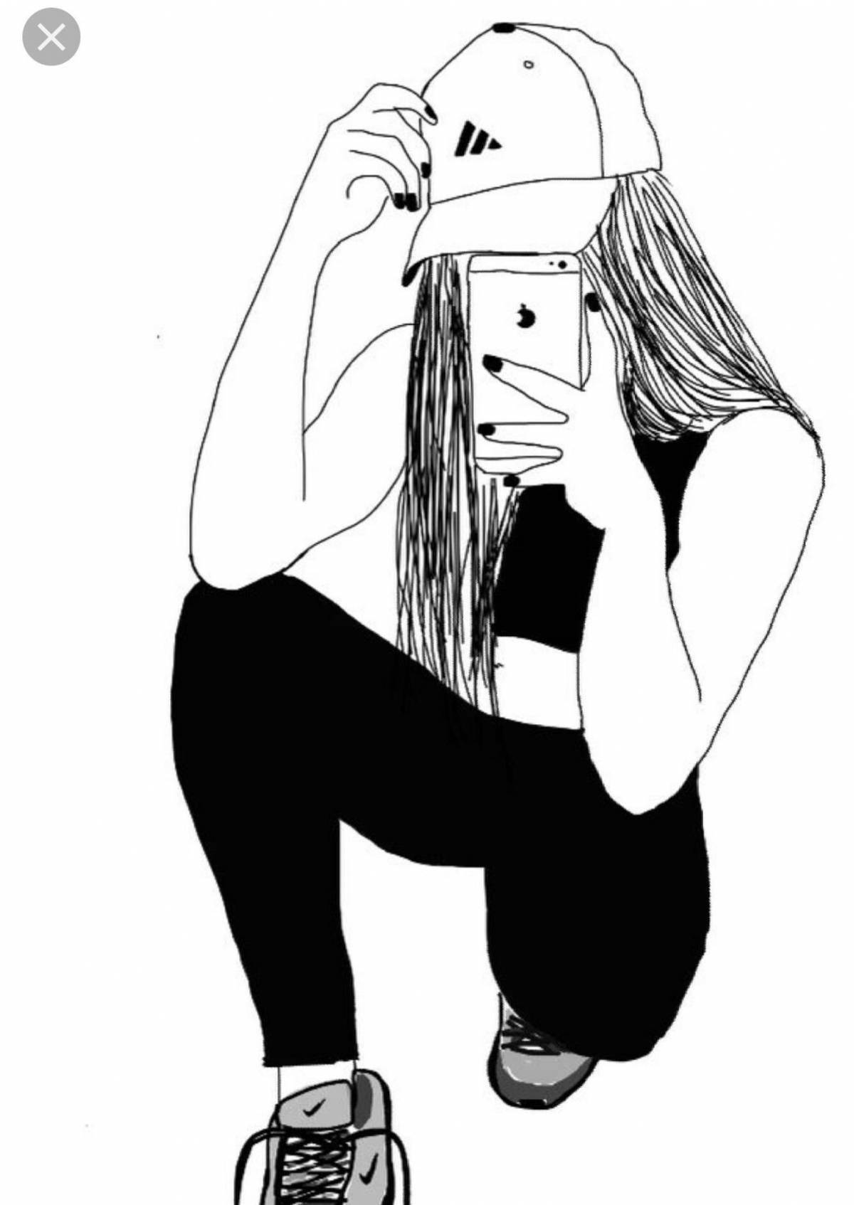 Photo Coloring outgoing tomboys 7