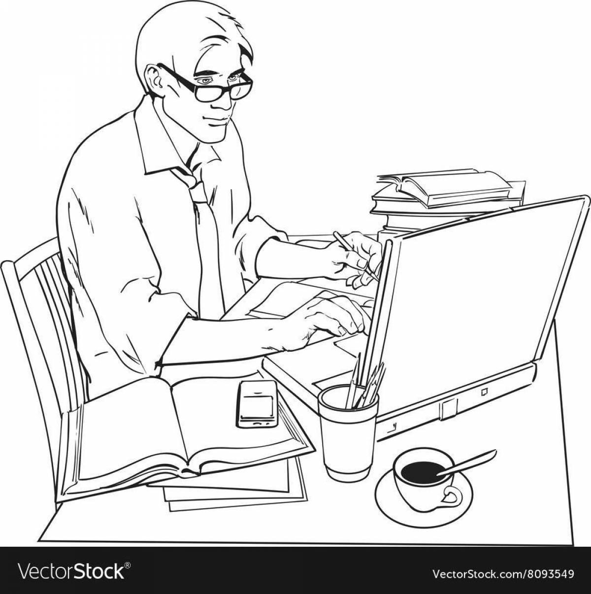 Brilliant color programmer coloring book