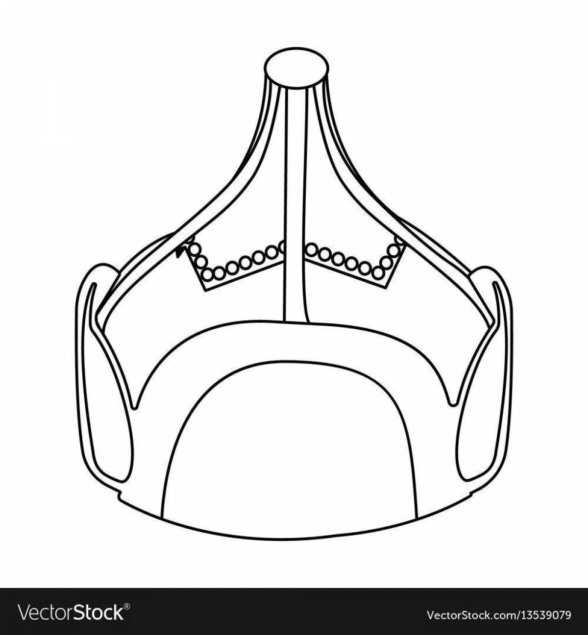 Glorious hero helmet coloring page