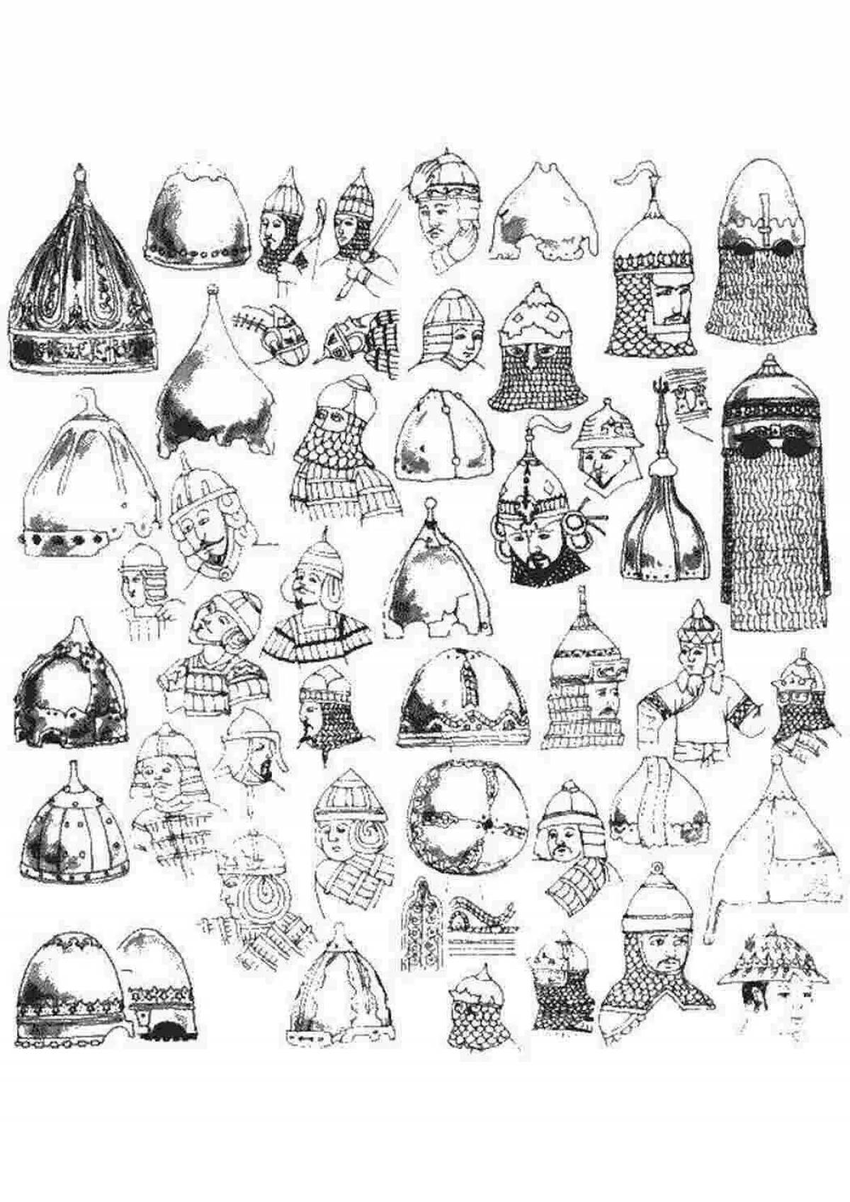 Adorable hero helmet coloring page