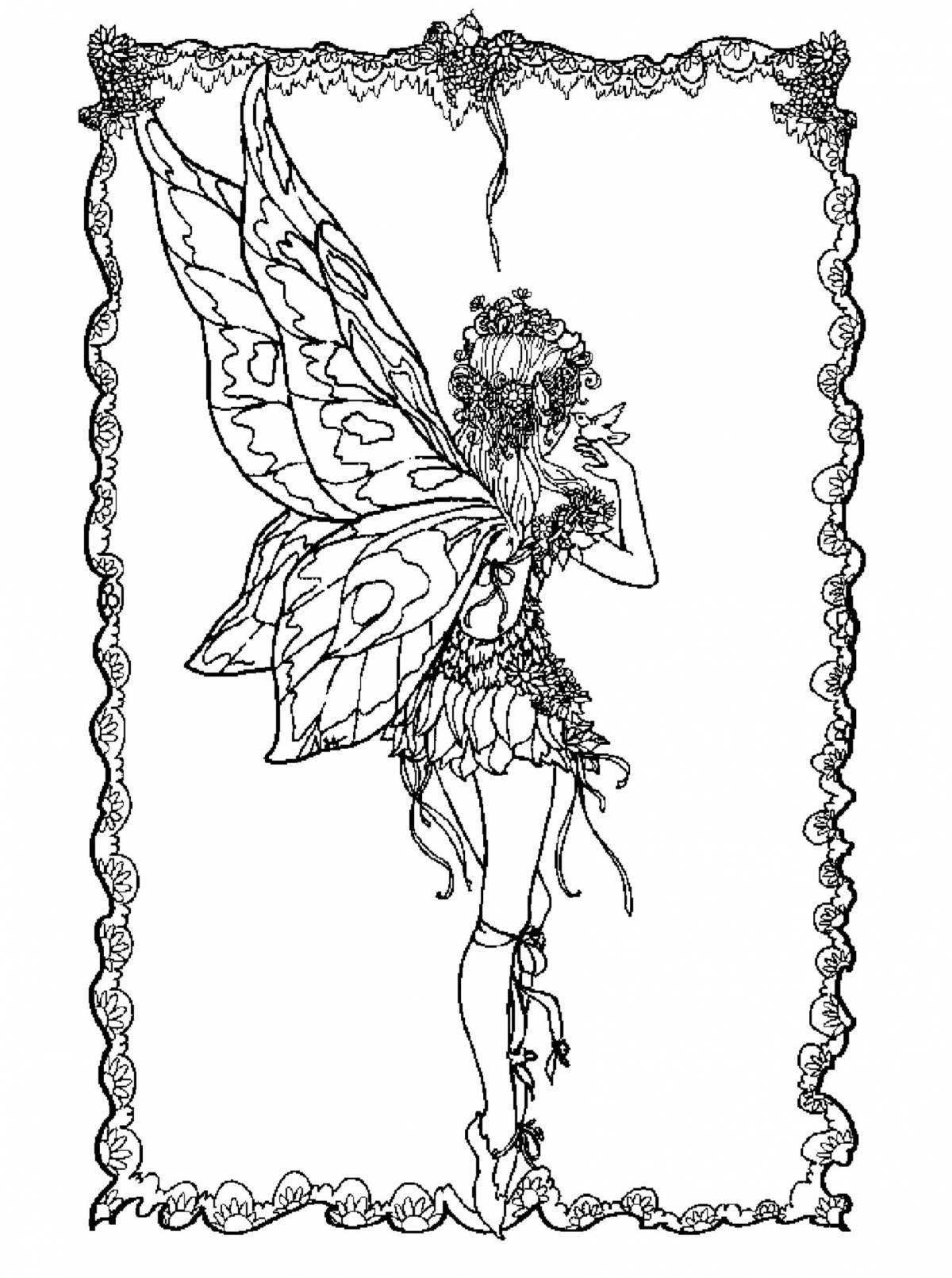 Magic coloring fairy antistress
