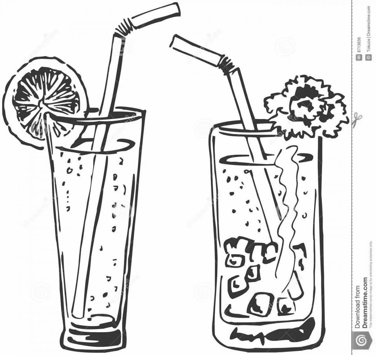 Spicy orange juice coloring page