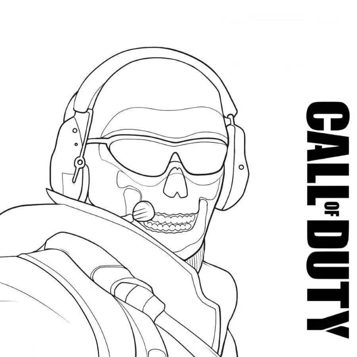 Spooky ghost squad coloring book