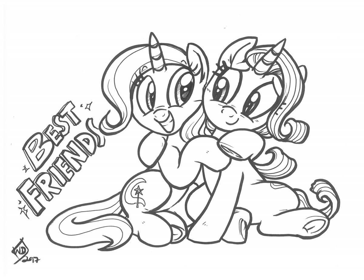 Brilliant trixie pony coloring page
