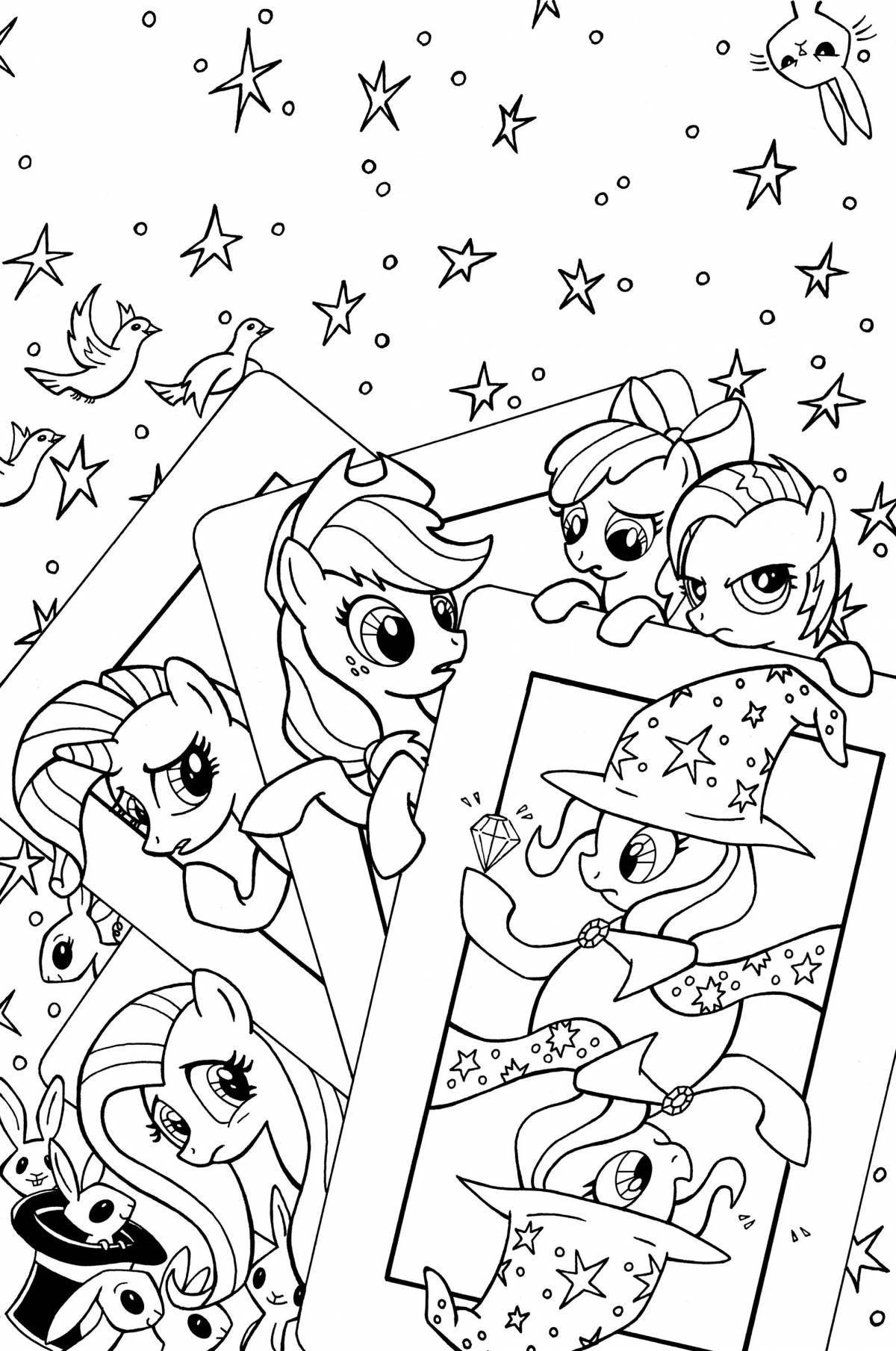 Fun trixie pony coloring book