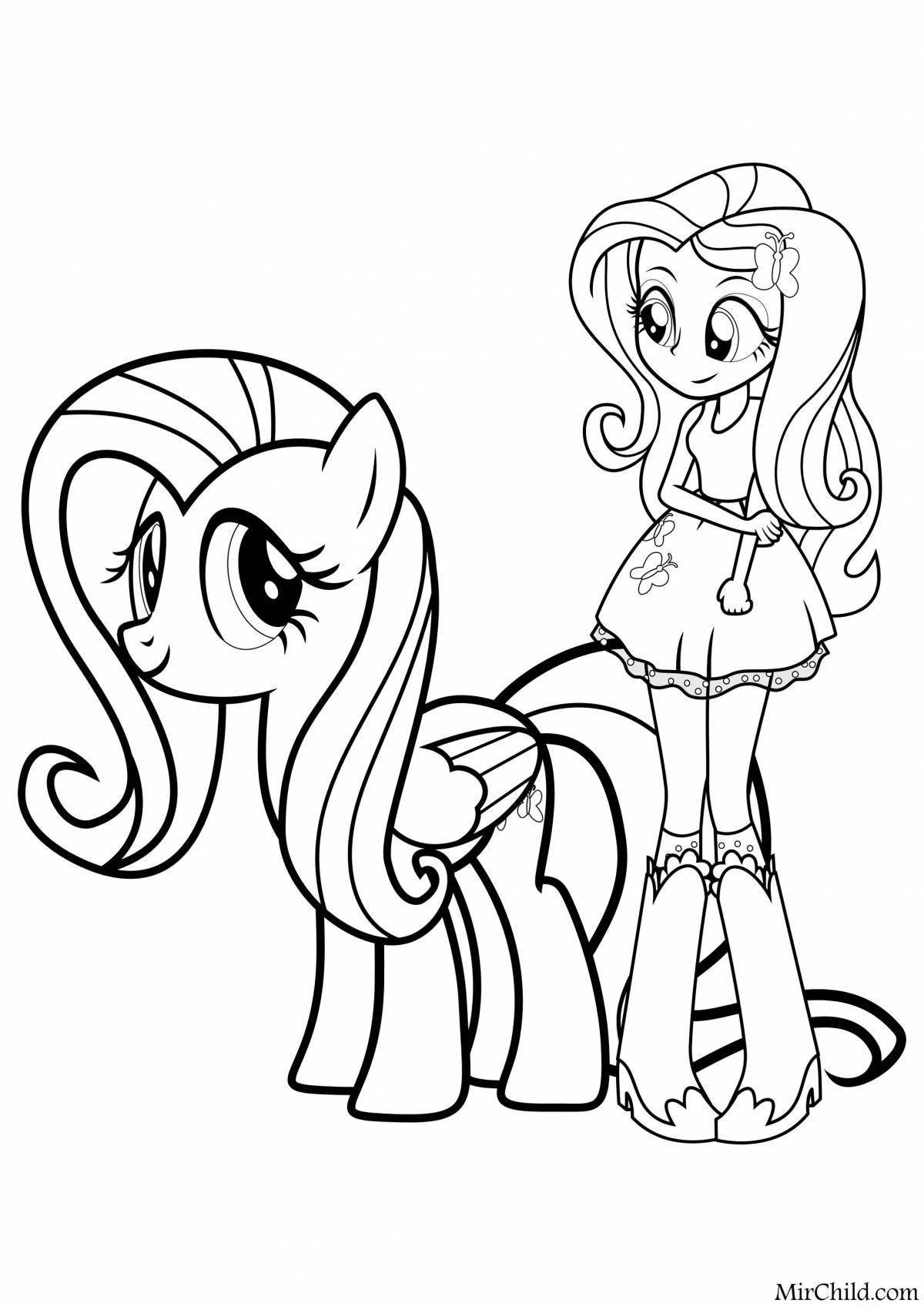 Great fluttershy man coloring book