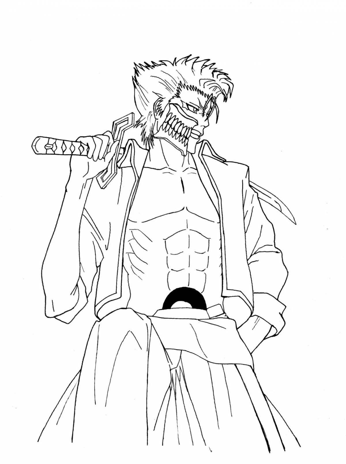 Charming bleach anime coloring book