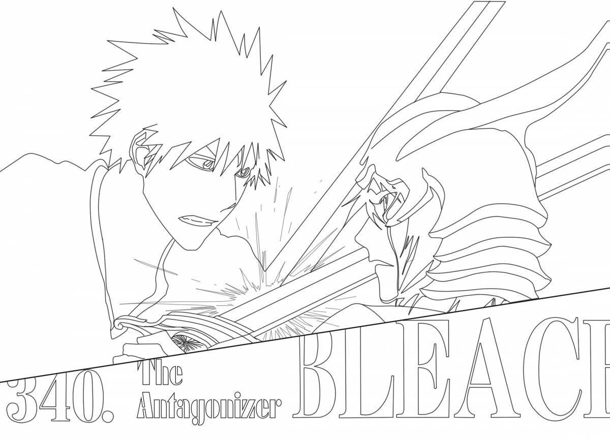 Attractive bleach anime coloring book