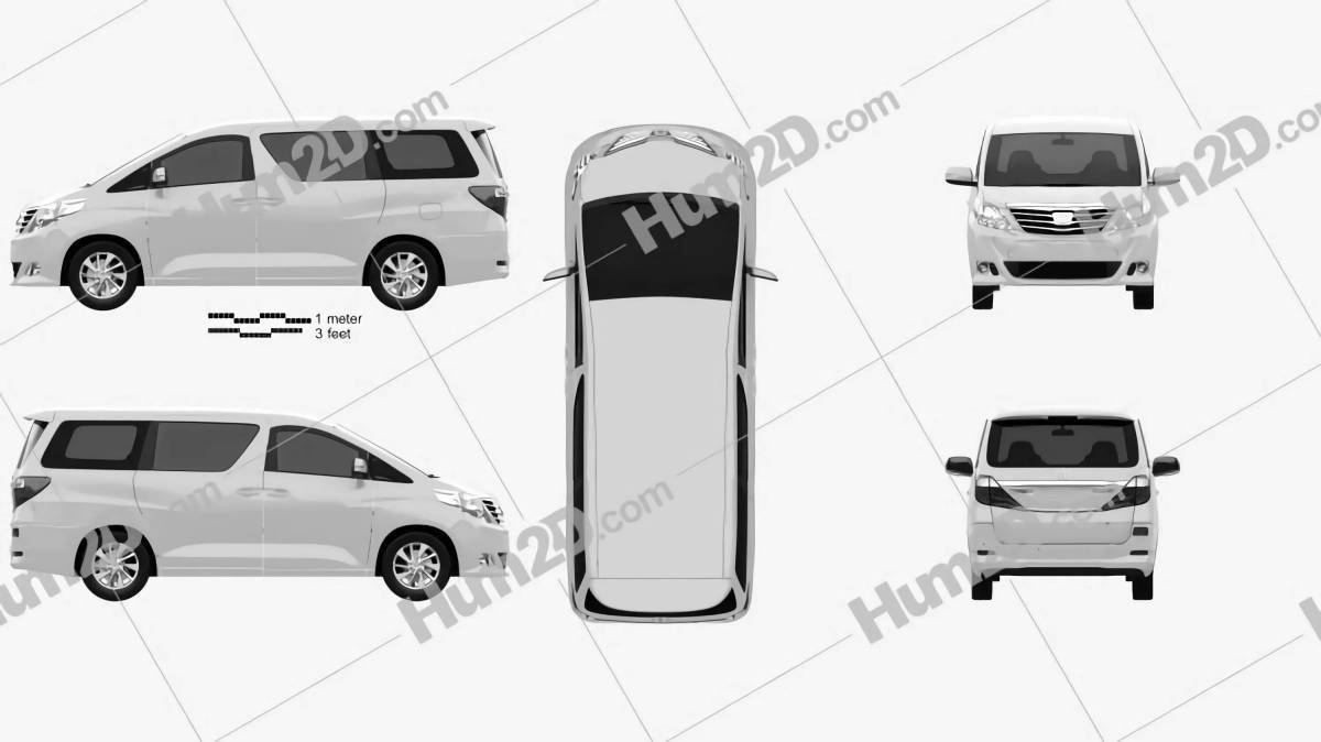 Playful toyota alphard coloring page
