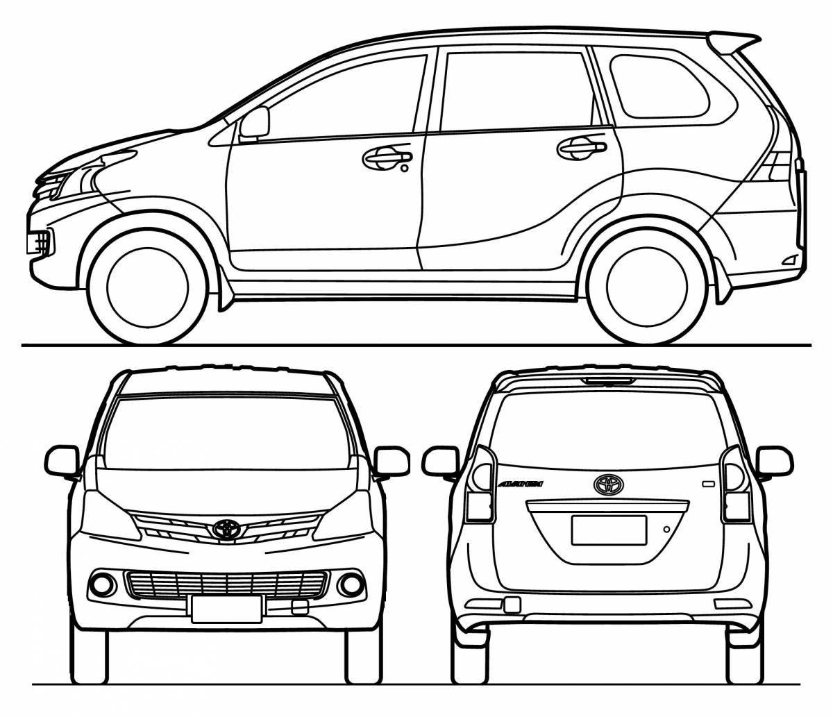 Colouring charming toyota alphard