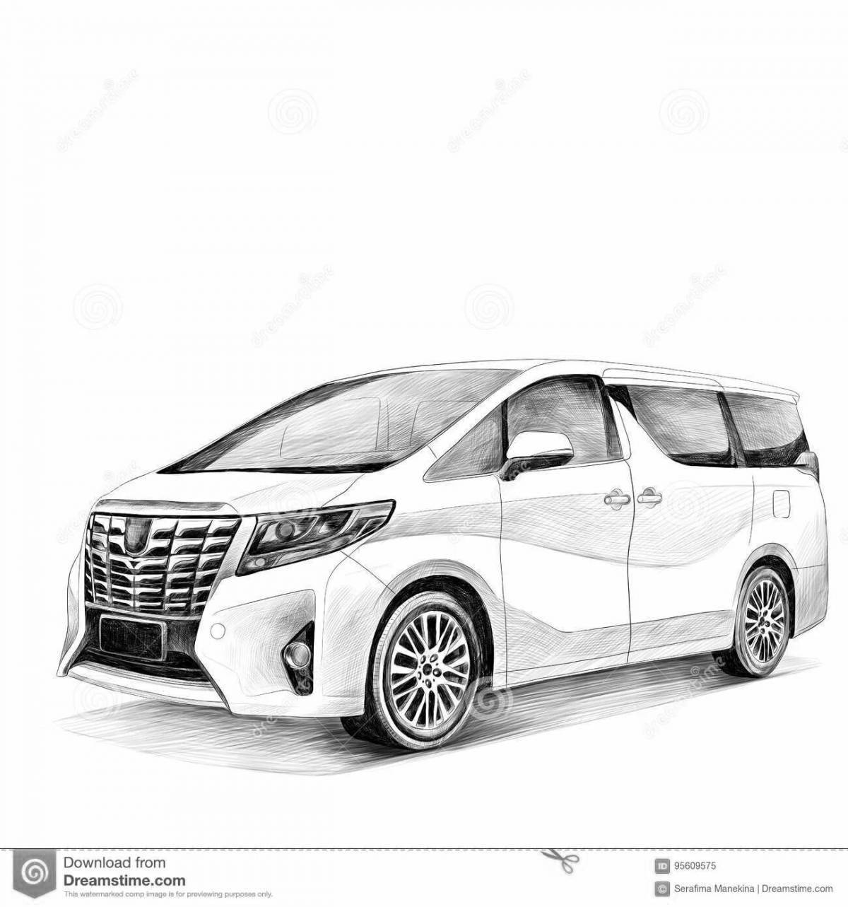 Toyota alphard outstanding coloring