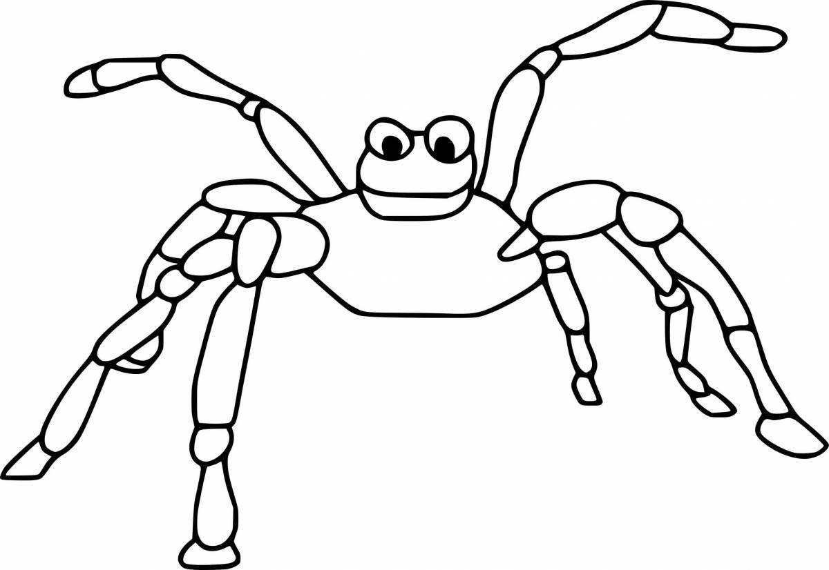 Coloring page lovely spider tarantula