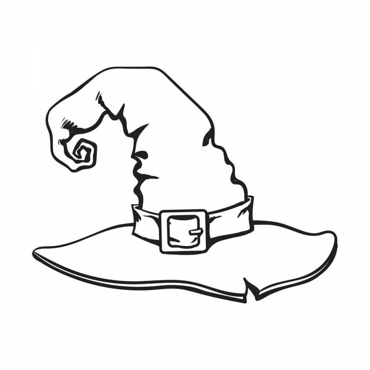 Coloring wizard's bold hat