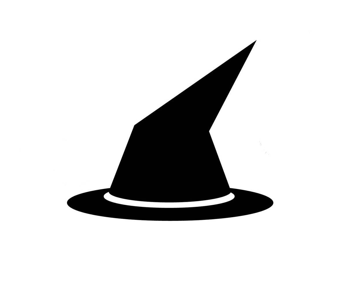 Dazzling wizard hat coloring page