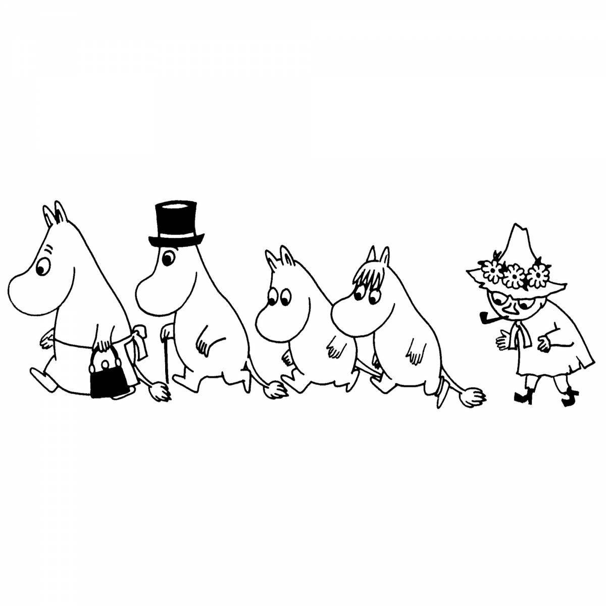 Impressive wizard hat coloring page