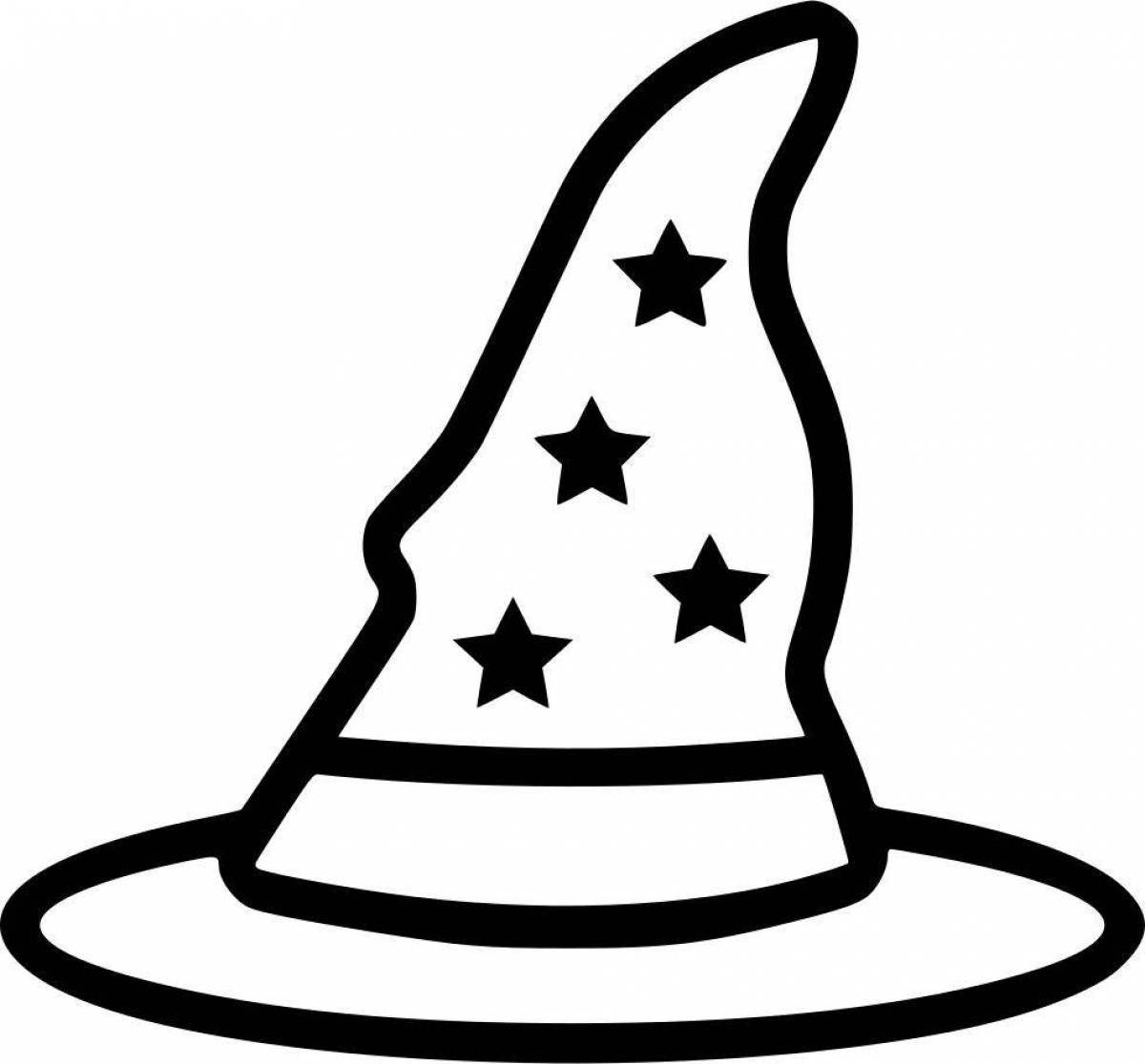Sorcerer's shining hat coloring page
