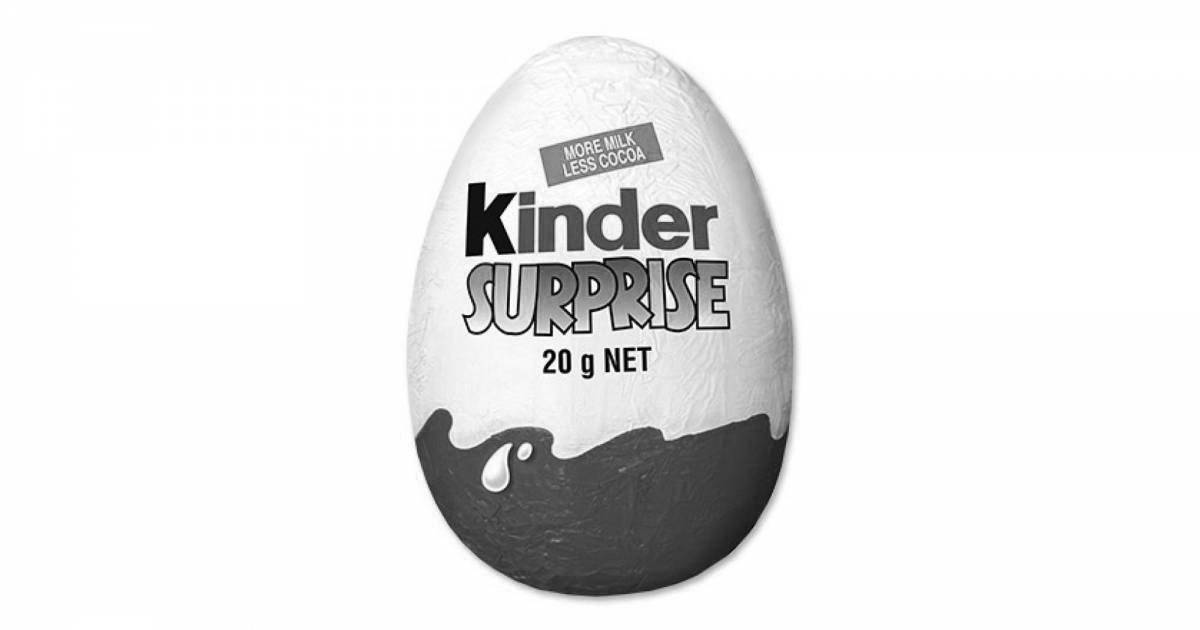 Причудливая раскраска kinder egg