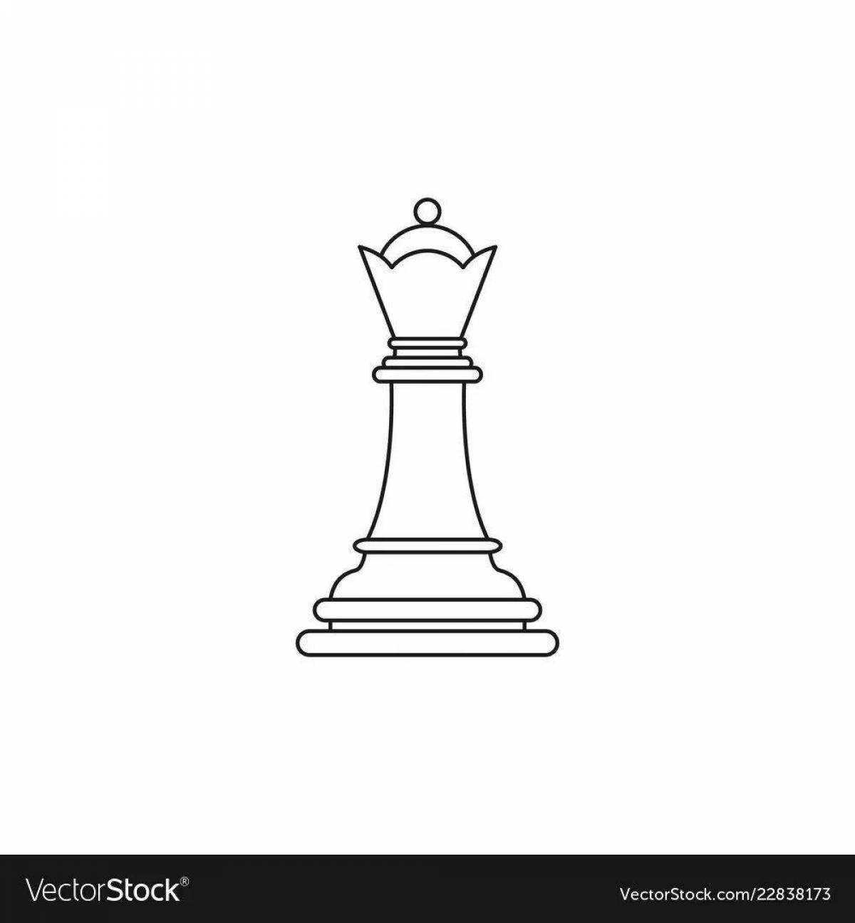 Раскраска грандиозный шахматный король