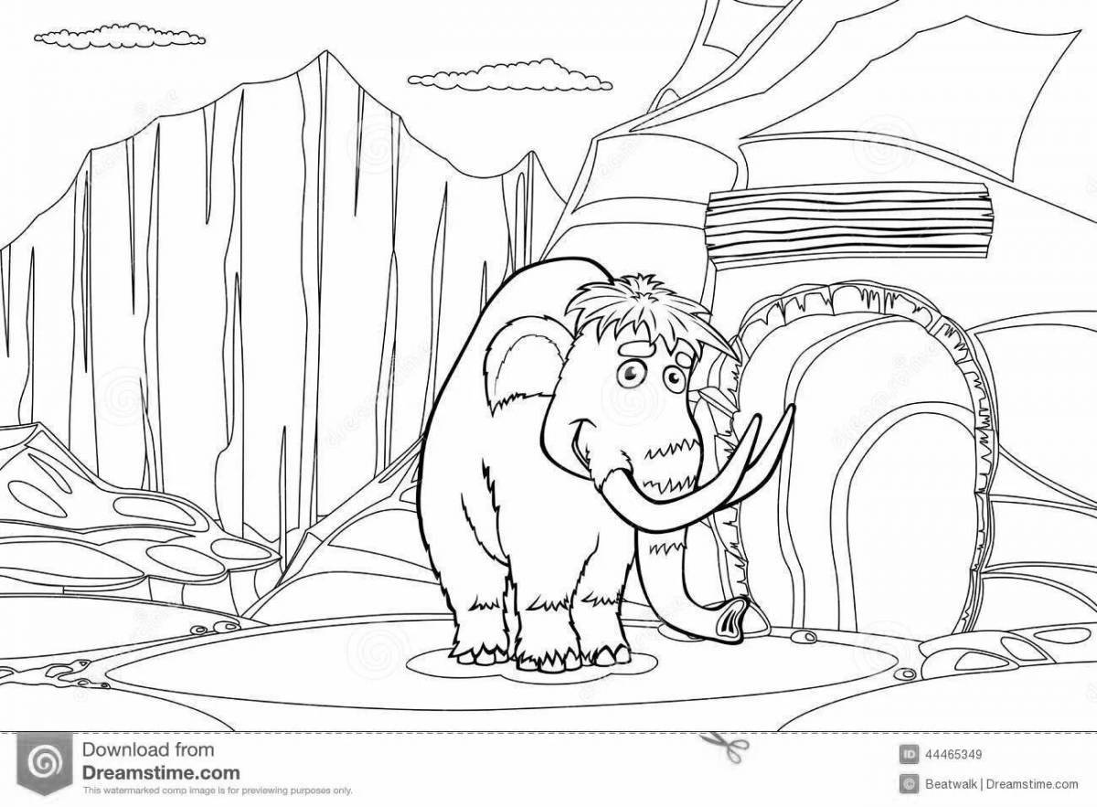 Radiant cave club coloring page