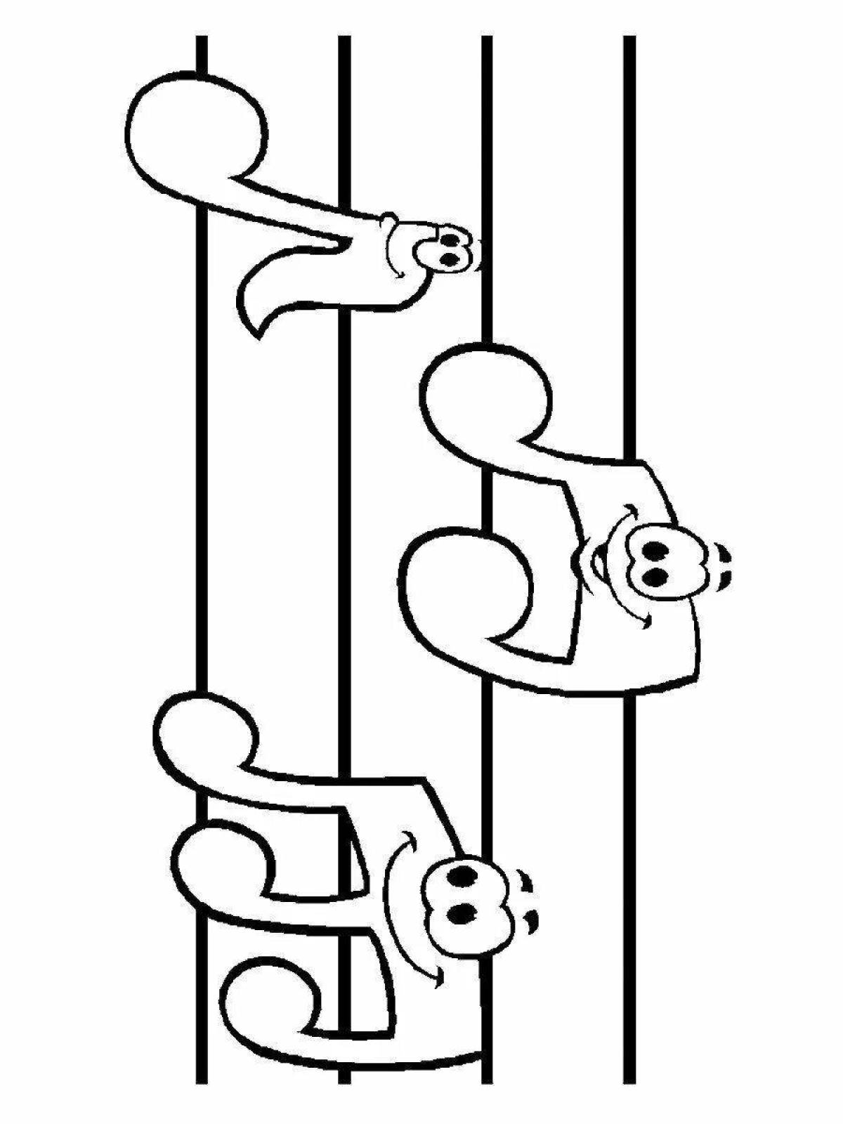 Photo Coloring book joyful funny notes