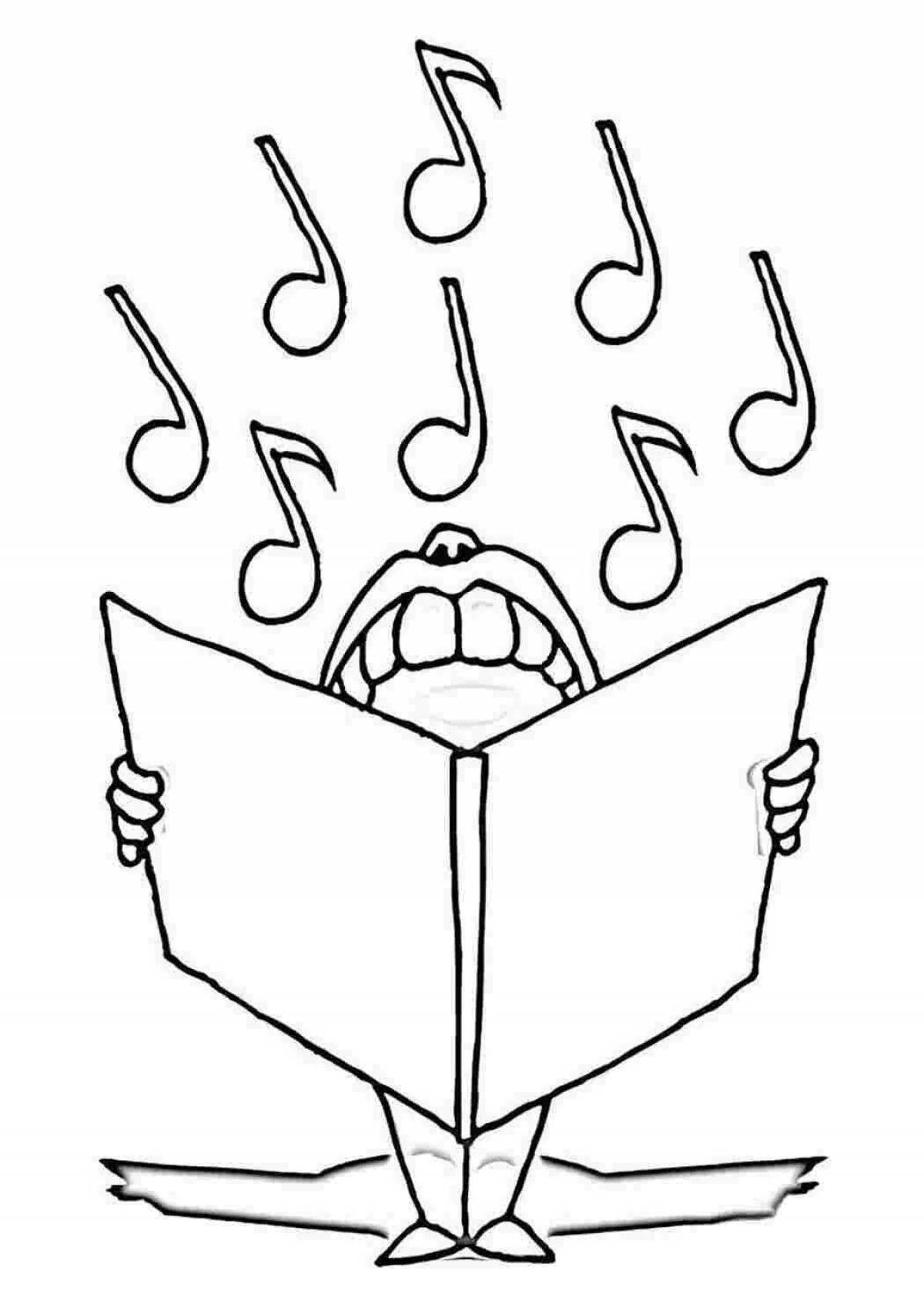 Photo Live funny coloring notes