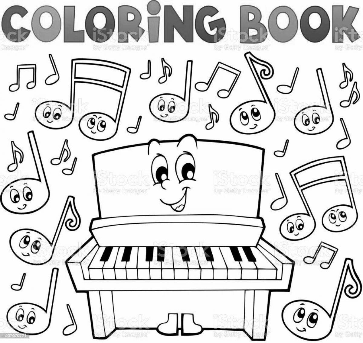 Coloring funny funny notes