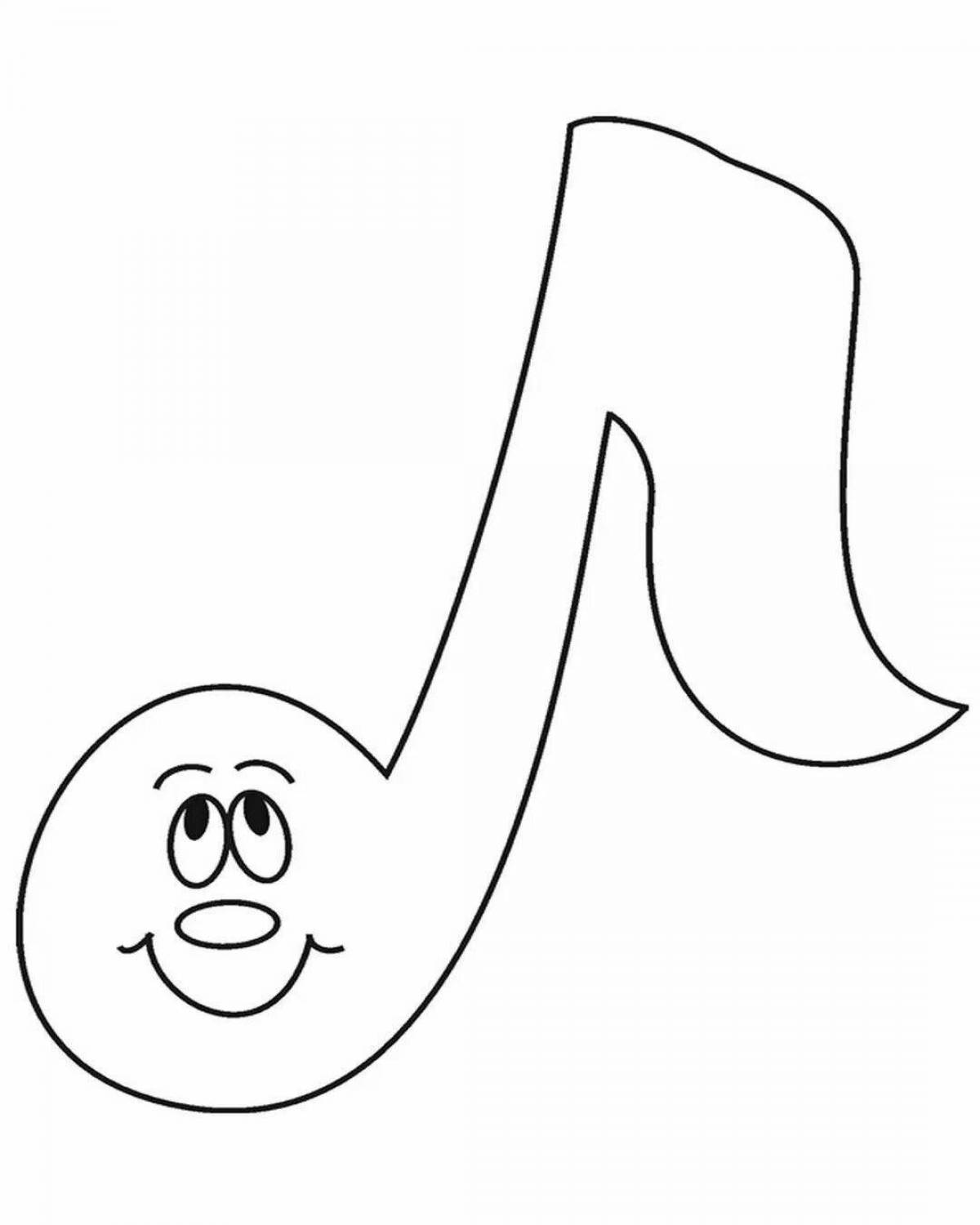 Photo Coloring page vivacious funny notes