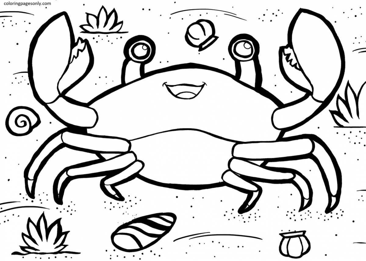 Coloring Page of Captain Crab