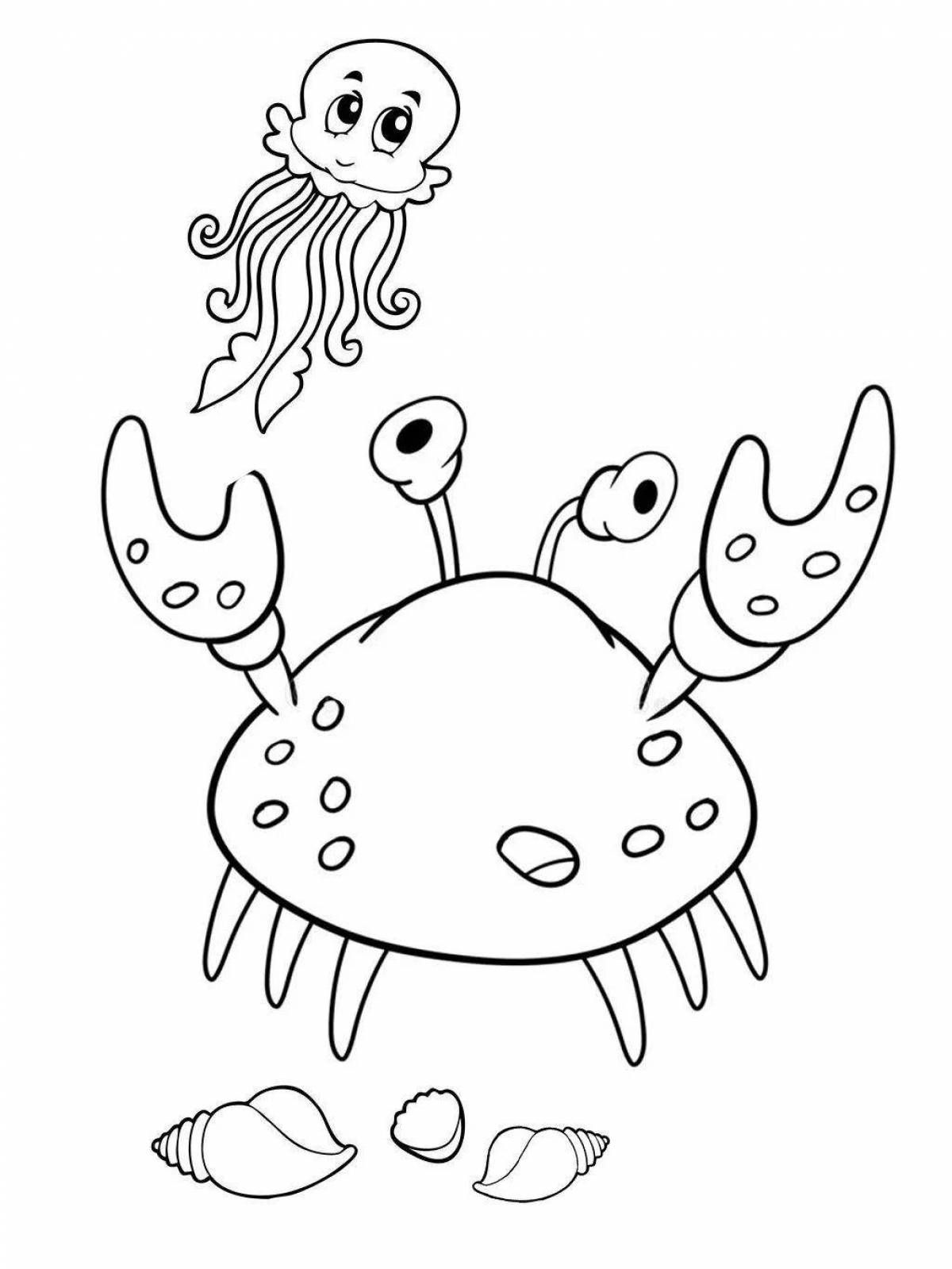 Captain Crab Coloring Page