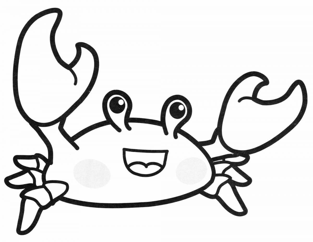 Coloring fairy captain crab