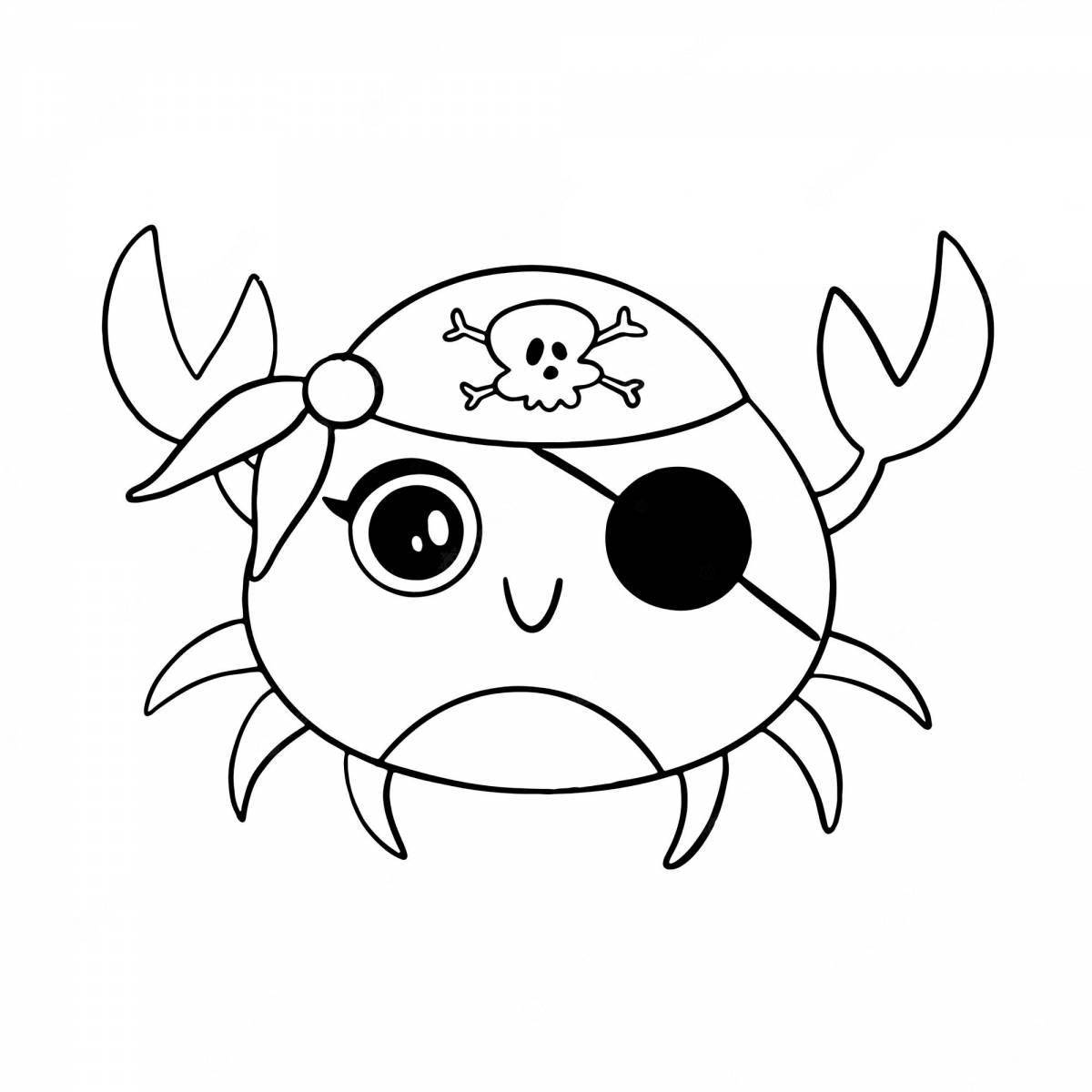 Captain crab incredible coloring book