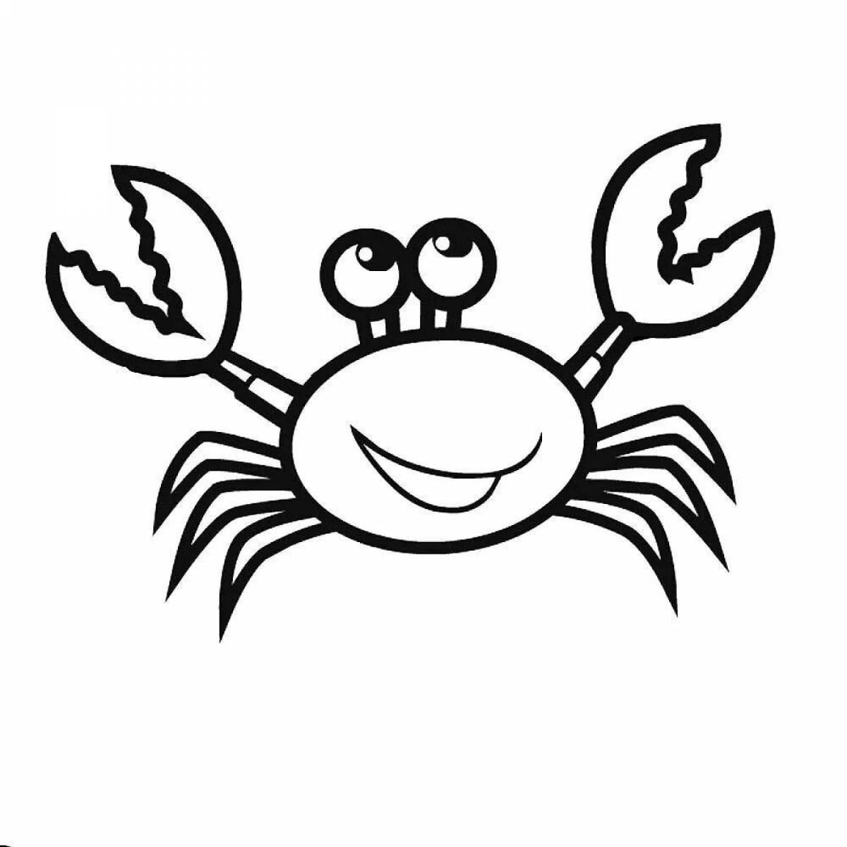 Captain Crab Animated Coloring Page